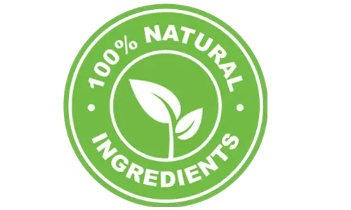 100 percent natural non GMO ingredients quality badge